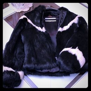 Real fur coat